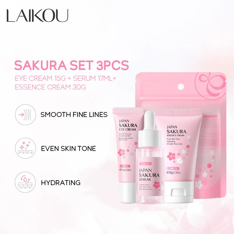 🧡 Kit Skincare LAIKOU 24K Gold + Vitamina C – Hidratação, Luminosidade e Rejuvenescimento (3 Peças)