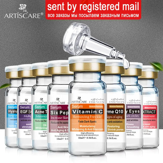 🧪 Kit de Séruns Faciais ARTISCARE – 8 Frascos Concentrados