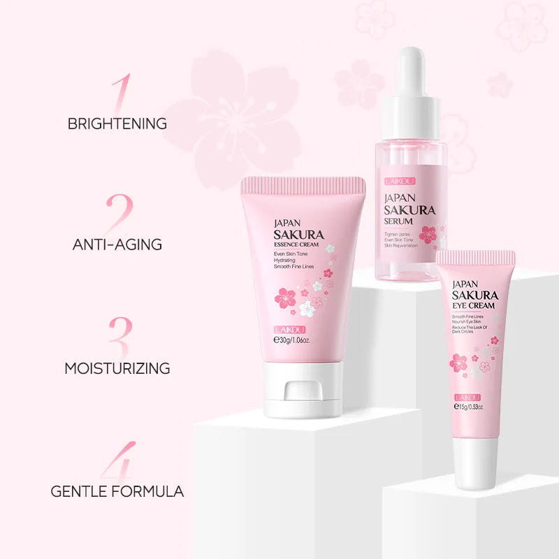 🧡 Kit Skincare LAIKOU 24K Gold + Vitamina C – Hidratação, Luminosidade e Rejuvenescimento (3 Peças)